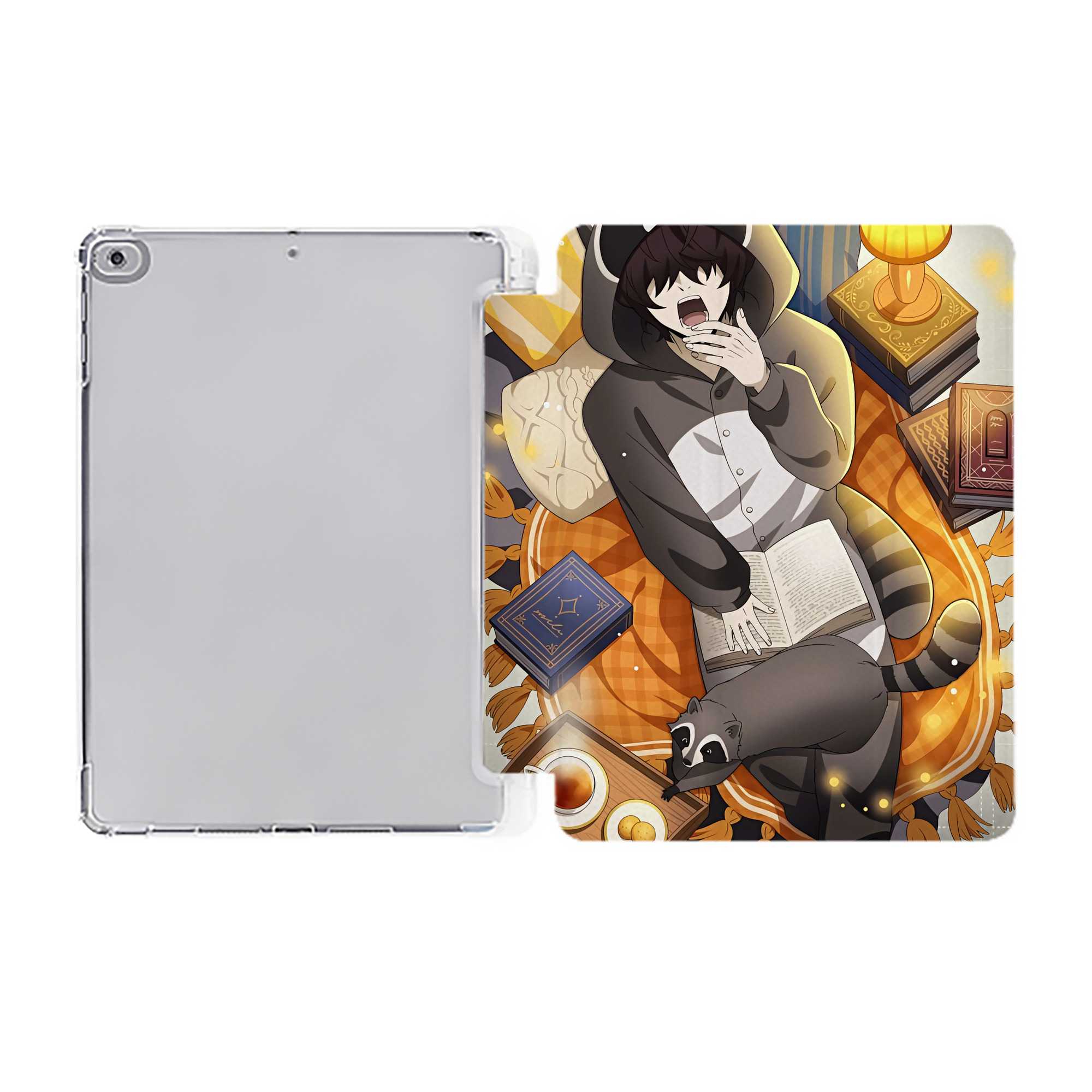 （画像用） 文豪ストレイドッグス Bungo Stray Dogs IPad ケース ペン収納付き 三つ折りスタンド PUレザー×シリコン 対応機種9.5/10.5/10.9インチ